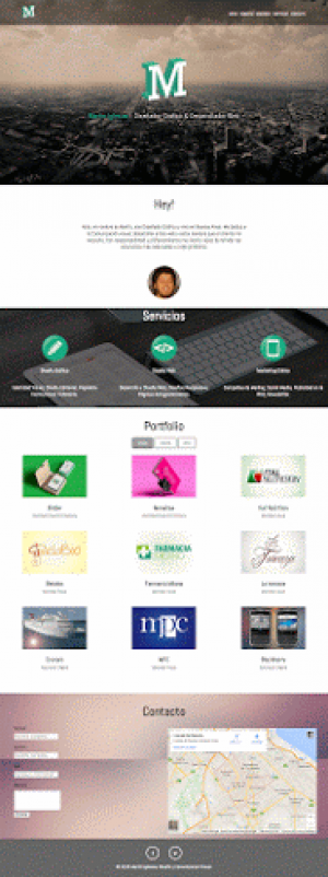 Mockup web - Martín Iglesias - 2015
